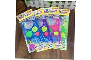 TOSSPER 2 Unids Plástico Espirógrafo Regla Plantilla Círculo para Niños Dibujo Regalo Papelería Coreano Estudiante Aleatorio Color