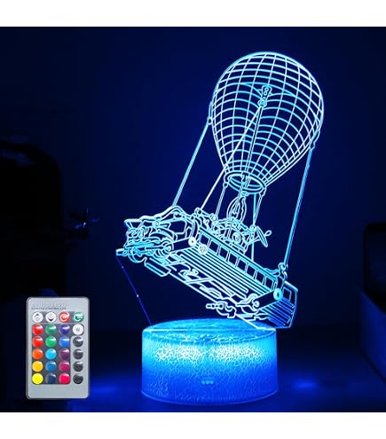 Xdorra Lampe De Nuit Planétaire 3D Faucon Millenium - 7 Couleurs LED USB Ou Pile - Veilleuse Illusion Optique Cadeau Enfant