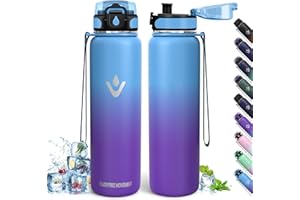 HONEYHOLLY Borraccia Termica, 500ml Senza BPA, Bottiglia Termica, Isolamento a Doppia Parete, Borraccia Termica Bambini, Borraccia, Acciaio Inossidabile 18/8, Borraccia Acciaio Inox per Sport, Scuola, Ufficio