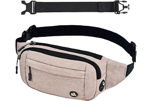 Waterfly Midjeväska Kvinnor Män Sport Bältesväska Liten Hüfttasche, Beige, S