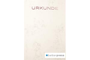 ‎BETTERPRESS GMBH Urkunden Vordrucke Marmor geprägt Reliefprägung 200 g/m² din a4 10 Stück warm grau Betterpress (Bronze)