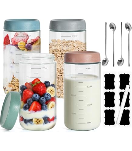 Glazen met deksel, 450 ml, Mason Jar, inmaakpotten met deksel