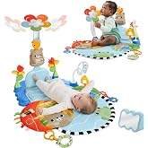 Doğumdan itibaren bebekler i&ccedil;in gelişime yardımcı Fisher-Price bebek oyun minderi, 3'&uuml; 1 Arada Duyusal Gelişim Jimnastik Merk