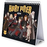 Grupo Erik: Calendario Harry Potter 2024 da Tavolo - Calendario Scrivania 2024, 12 mesi + Planner annuale 2025, 18x20 cm FSC®