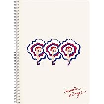 Clairefontaine Notizbuch Moulin Rouge | DIN A6 Blanko Mit Flexiblem Einband | 64 Blatt Hochwertiges Velinpapier