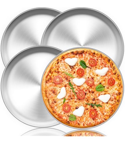 Teglia Per Pizza In Acciaio Inox 30cm - 2 Pezzi, Atossica, Lavabile In Lavastoviglie - Foto 7