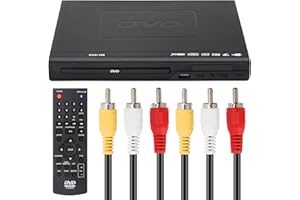 Felenny DVD Player EVD Player with AV Output VCD Player USB Multifunction Player with Remote Controller UK Plug