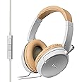Edifier P841 Computer Headset Comfortable Noise Isolating Over-Ear Headphones With Microphone And Volume Controls - White