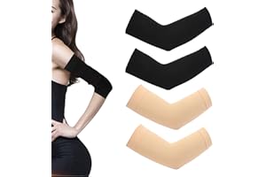 EUYKQNOI 2 Paare oberarm straffen oberarm bandage armstulpen damen sommer Kompression Arm Ärmel Lymphödem Armwärmer Former Armstulpen Armstrumpf Armmanschette Kompressionsmanschette für Ellbogen Sleev
