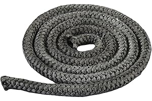 BELTECH Cavo di tenuta per forno, lunghezza 2,5 m, cavo in fibra di vetro ignifugo, grigio grafite, guarnizione per porta fumo, resistente al calore fino a 550 °C (Φ: 12 mm)