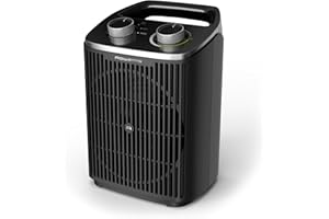 Rowenta Intense Comfort, Calefactor, 2000 W de potencia, bajo consumo, silencioso, apagado automático, 2 Modos Eco/Turbo, Calienta hasta 35m, Protección Sobrecalentamiento y Antivuelco, SO2350F0