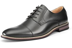 Bruno Marc Mens Oxfords Shoes, Men's Lace-ups Formal Dress Derby, Leather Shoes for Men in Smart Cacual Shoes for Walking, Parade, Brogues, Suit, Wedding