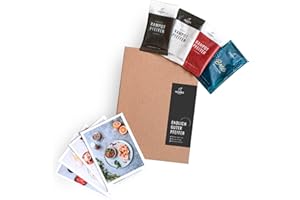 Hennes Finest Zestaw próbny – mieszanka pieprzu Kampot (gruby pieprz), z 4 rodzajami pieprzu (czarny pieprz, biały pieprz, czerwony pieprz, ciemnoczerwony pieprz), gruby pieprz, gruby pieprz, całkowicie ziarnisty