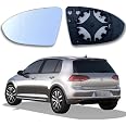 Verre De Rétroviseur Asphérique Gauche – Compatible Audi A3 A4 A5 8P 8K 8T – Remplacement Miroir Extérieur HD
