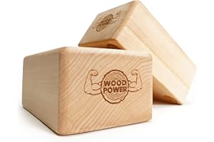 WOODPOWER® BalanceBlocks - Bloques de mano y bloque de yoga en uno: apoya tus muñecas durante el entrenamiento de peso corporal, gimnasia, acrobacia, yoga y más (2 unidades)