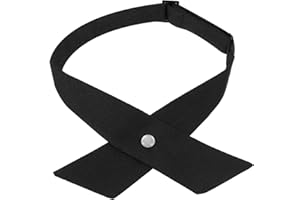 Yuanchu Kreuz Krawatte, Verstellbare Krawatte für Damen und Mädchen Verstellbare Kreuzfliege Schwarze Halskrawatte JK Uniform Schuluniform Fliege für Damen Herren Mädchen Knaben