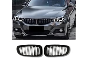 Hengjiayao F34 Griglia Anteriore per BMW 3er F34 GT Griglia Radiatore Paraurti Nero Lucido Griglie 2013 2014 2015 2016 2017 2018(For 3er F34 2013-2018)