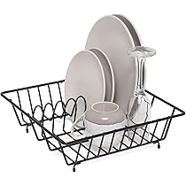 Simplywire Gootsteenrek – Chroom Afdruiprek Voor Afwas | Ruimtebesparend & Robuust Staal | 38,5x32,5x12 Cm
