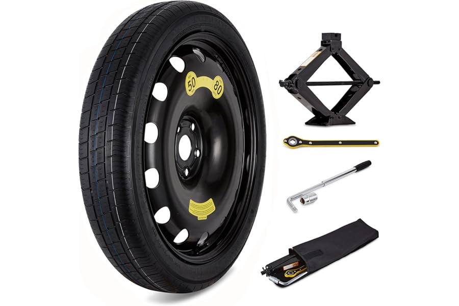 18″ Space saver spare wheel + tool kit compatible with Audi Q2/SQ2 (2016-Present Day)