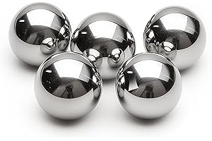 HiPicco 5pcs 20mm Bearing Balls 304 Stainless Steel G100 Precision Balls，20mm/apr.0.79" Precision Bearing Balls