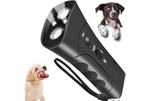 BS ONE Anti Barking Device for Dogs, Ultrasonic Dog Barking/Sonic Deterrents Device, 3 in 1 Handheld Waterproof Dog Training/Barking Control Device, Safe Frequency Anti Bark Stopper for Most Dogs