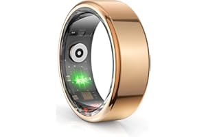 findtime Smart Rings for Men Women Ladies Health Ring Blood Oxygen Blood Pressure HR Monitor Fitness Tracker Sleep Step Counter Waterproof Compatible with ios Android Phones