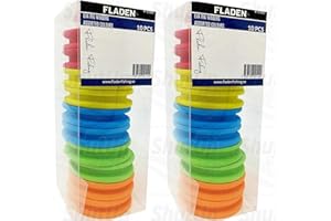 FLADEN Bulk Buy 20 Sea Fishing Rig Winders Assorted Colours to Keep Your Sea and Coarse Fishing Rigs Organised and Tangle Free