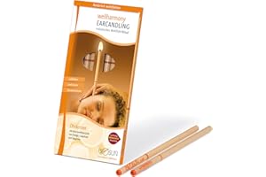 Biosun - Bougies d'oreille wellharmony avec filtre de sécuritéSenteur sensuelle d'orange, de pamplemousse et de mandarine