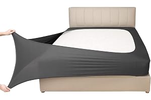 Mrs Awesome Stretch Jersey Box Spring Cover Wrap Around, Bed Skirt Alternative, Ultra Soft & Wrinkle Resistant, Queen/Queen X