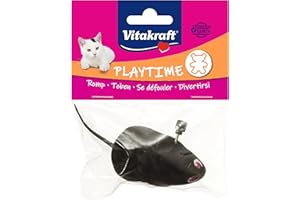 VITAKRAFT- Souris À Remonter, Jouet Pour Chat, Souris Mécanique, Jouet Interactif Qui Stimule L’Instinct De Chasse Naturel (1 Paquet De 8 Balles)
