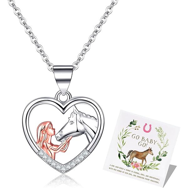 TINGN Horse Gifts For Girls Women Bracelet Stainless Steel Horse Bracelet Engraved Initial Charm Bracelet Dainty Horse Gifts For Girls Girls Teens Horse Lovers