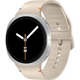 Teknoft Samsung Galaxy Watch 9/8 (40mm/44mm) ve Watch 8 Classic (46mm) ile Uyumlu Konforlu ve Yumuşak Silikon Kordon (Krem)