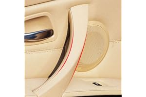 SHSBSCAR Manijas De Puerta Izquierda Negras Y Cubierta De Manija De Puerta Exterior Para BMW Serie 3, Kit De Reemplazo De Manija De Puerta Para BMW E90 E91 (2005-2011) (cáscara izquierda, Beige)