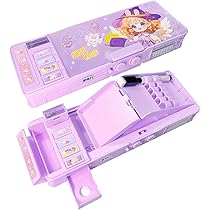 Henoyso 2 Pack Multifunctional Pencil Case - With Built-in Calculator & Sharpener For Girls & Boys - View #9