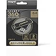 Integral 64GB Secure360 256-Bit Software Encrypted 3.0 USB Secure Flash Memory Drive - Working & Encrypted Dual Partition, Intelligent Password Attack Protection & 360 degree rotating casing