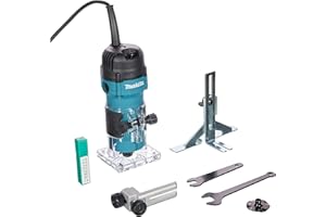 Fresadora 6mm 530W SAR de base recta 3711 MAKITA