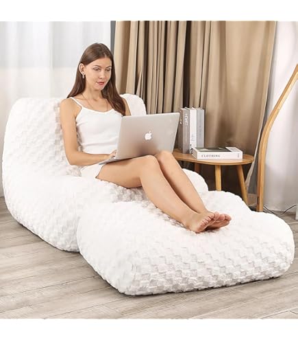 Moon Pod Bean Bag With Backrest Adult Bean Bag Chair Moon Pod