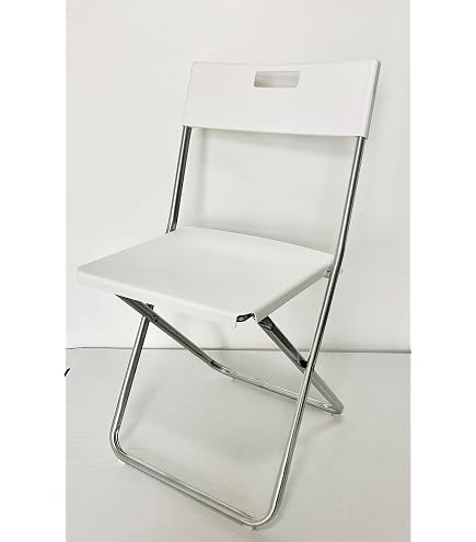 Sedia Pieghevole In Legno Bianco Vivahogar - Compatta, Pratica, Perfetta Per Casa O Giardino