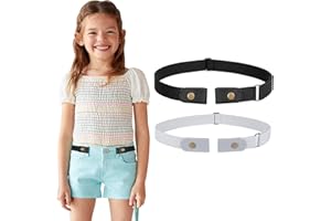 Werforu Ceinture extensible, sans boucle, pour enfants : garçons et filles, jusqu'à 61 cm