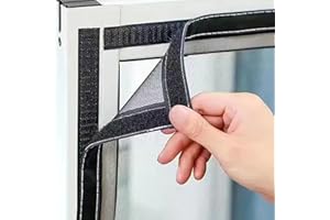 EXECAB Zanzariera 90x140cm, Rete Zanzariera Fissa di Dimensioni Regolabili, Montaggio Senza Foratura