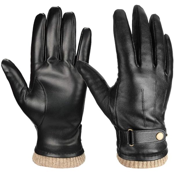 Buy Harssidanzar Mens Luxury Italian Sheepskin Leather Gloves