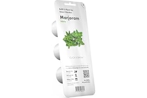 CLICK AND GROW Click & Grow, Recambio Cápsulas de Cultivo de Mejorana, Kit de 3 Unidades