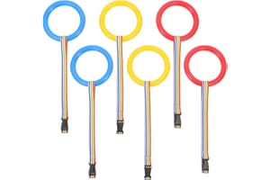 Kisangel 6 Pièces Aligner La Laisse Anneau Marche Corde Laisse Pour Tout-petit De La Maternelle Corde De Marche Courte Corde De Marche Pour Trucs De Bébé Ajustable Chaîne Plastique Enfant