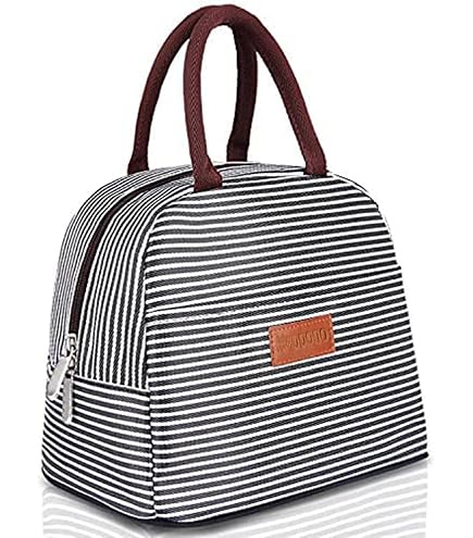 Sac Isotherme Repas Pliable - Lunch Box Gris, 3.2L, Garde Au Chaud/froid, Pour Bureau, école, Pique-nique