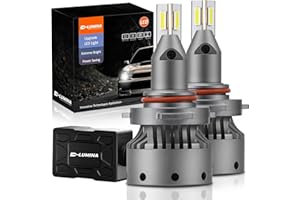 D-Lumina Ampoule LED 9005/HB3 Lenticulaire,120W 20000LM 6500K Blanc,Version Spécifique au Projecteur,LED Extrêmement Lumineux Kit de Conversion de Phare,Plug and Play,Anti-Interférences Radio,2 Pièces