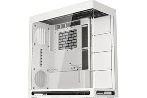 HAVN HS 420 Dual-Chamber ATX Mid Tower PC Case White | Hybrid Design, 11x 140mm Fan Slots & 3x 420mm Radiator Support, SimpliCable Cable Management, Tempered Glass, PWM Fan Hub