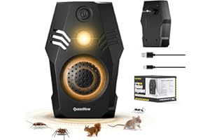 outsweat Ultraschall Mäuseabwehr für den Innenbereich, Mäuse Vertreiben Plug in, 4 Modi & Zwei Leistungsoptionen Ratten Vertreiben, Harmlose Mäuseschreck für Mäuse, Kakerlaken, Käfer, Ameisen