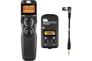 Pixel TW283-DC0 Interruptor Remoto de cámara inalámbrica Rango de Temporizador Compatible con Nikon Z8 Z9 D3 D4 D5 D6 D800 D850 D800E D810 D810A D700 D500 D300 D200 F6 F100FFF5 F90 X F90 D1X D2H D3X