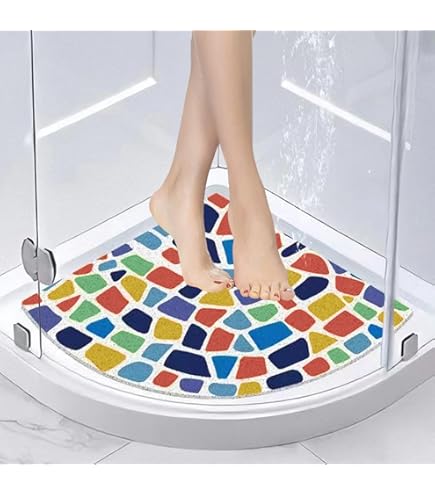 Tappetino Da Doccia Antiscivolo E Antimuffa: Tappetino Da Bagno Per Vasca Da Bagno Interno, 53 X 53 Cm, Antiscivolo, Per Doccia Interna, Tappetino Da Doccia In Luffa Verde, Quadrato, Lavabile, Per