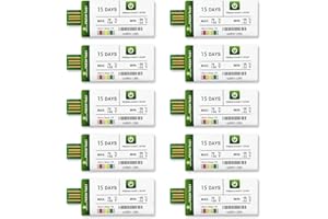 FRESHLIANCE FOCUS ON FRESH AND SAFE LIFE ONLY Freshliance USB Temperatur Datenlogger mit 30000 Messwerte, Einweg Temperaturschreiber mit PDF CSV Berichten, hohe Genauigkeit 15 Tage 10 Packung einmalig Kühlkette, Fresh Tag 1